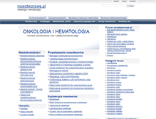 Tablet Screenshot of nowotworowe.pl